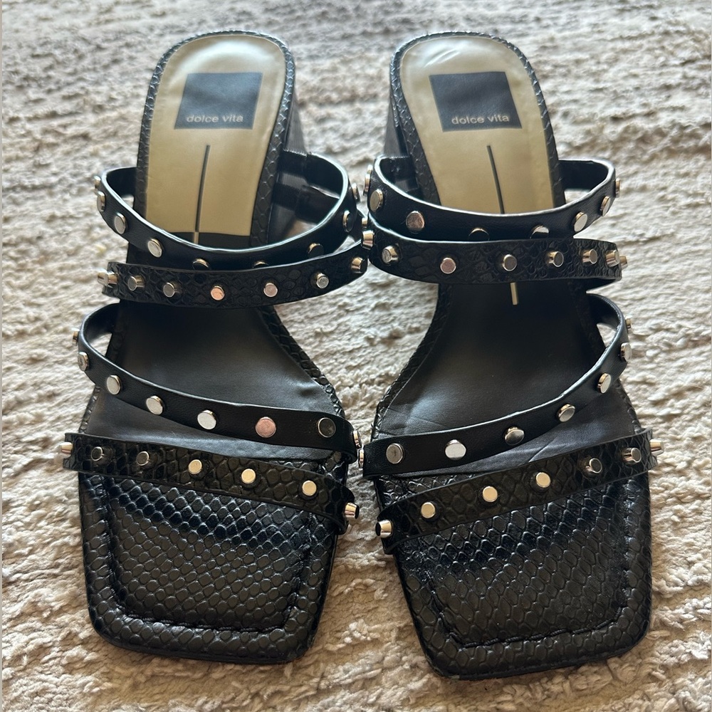 Dolce Vita Black Strappy Sandals